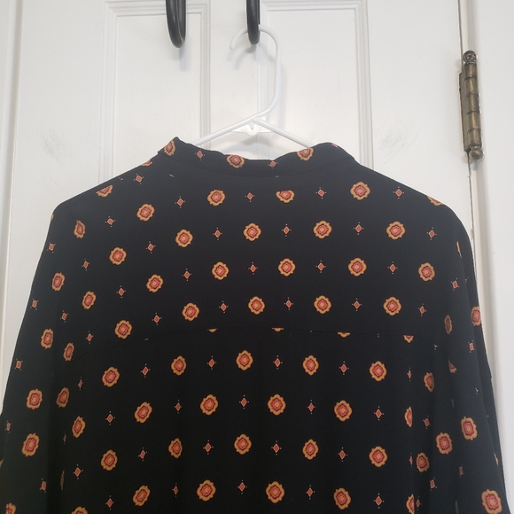 Intimately Free People Oversized Paisley Button Down Tunic Shirt - Picture 7 of 7